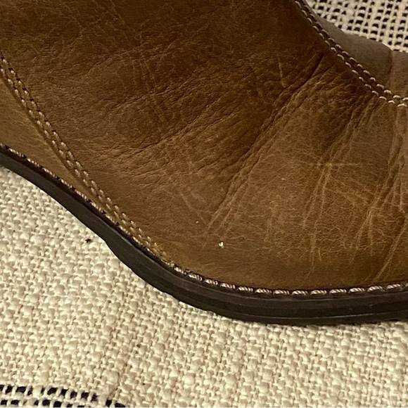 REDWING / Brown Leather Chelsea Ankle Boots Size 7.5 - Picture 13 of 14